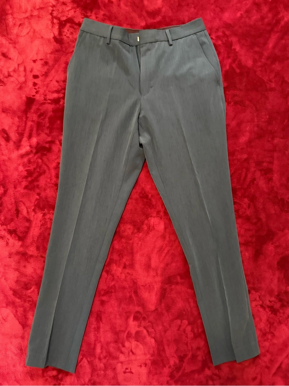 Men's Blue Gray Dress Pants 33 x 32